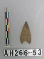 藏品(打製凹底石鏃)的圖片